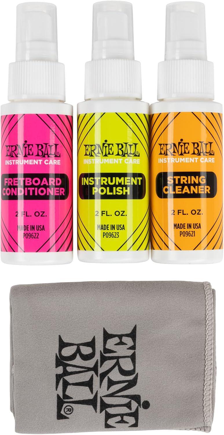 Ernie Ball Guitar Polish, Fretboard Conditioner, and String Cleaner with Polish Cloth P04225