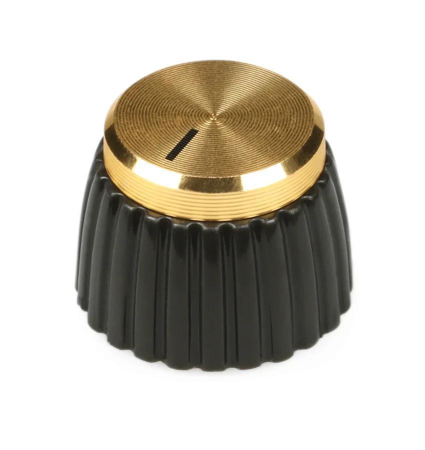 Marshall Knob with Brown Body Gold Cap | Genuine OEM Part # KNOB-90061