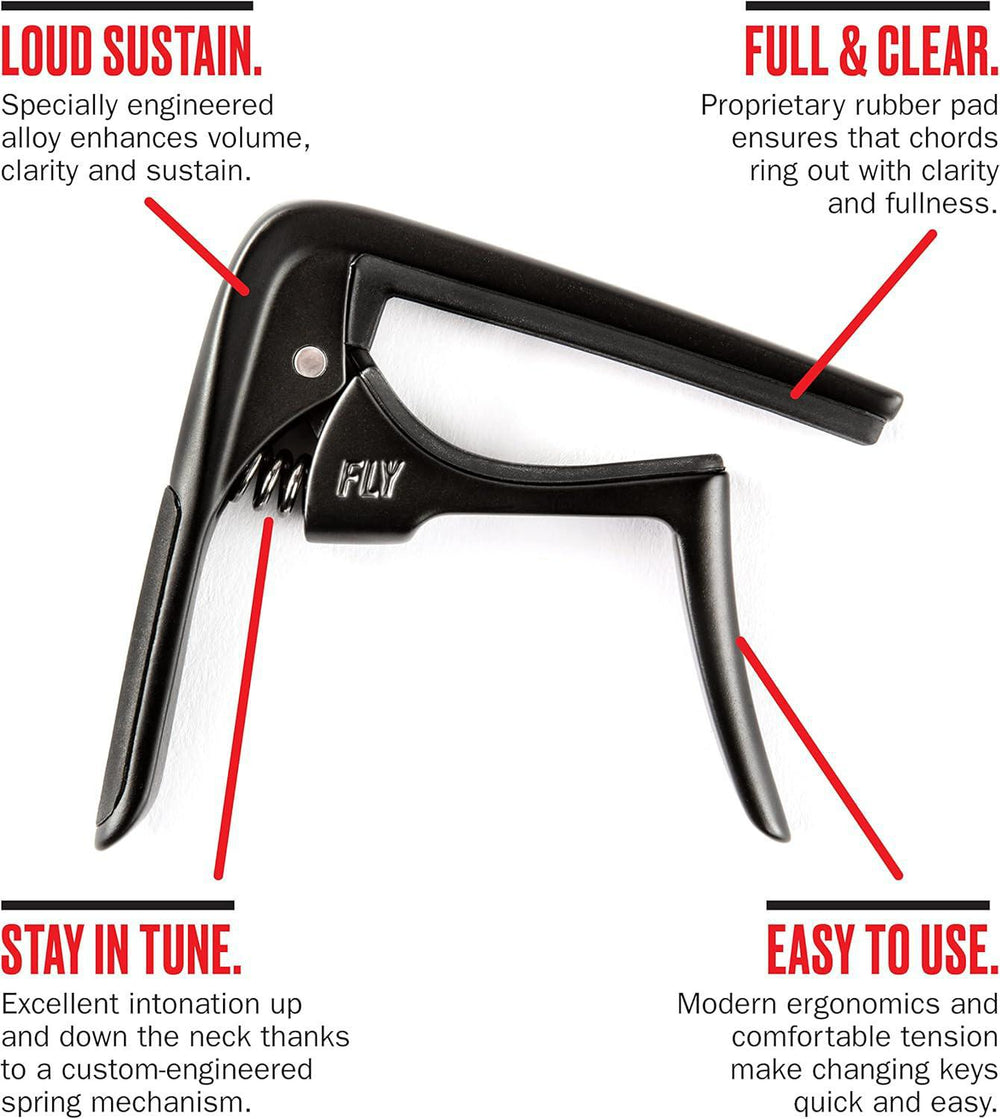 Jim Dunlop Trigger Fly Capo Curved Black