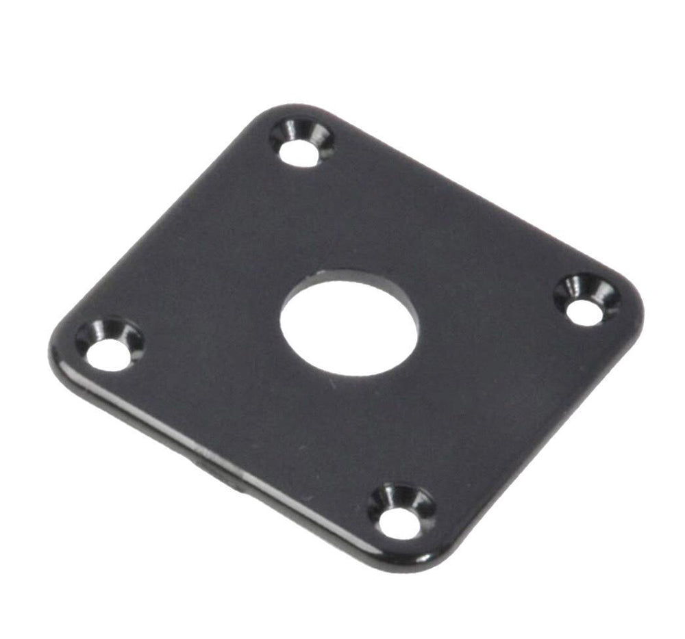 Plastic Jack Plate for Gibson® Les Paul® Black or Cream