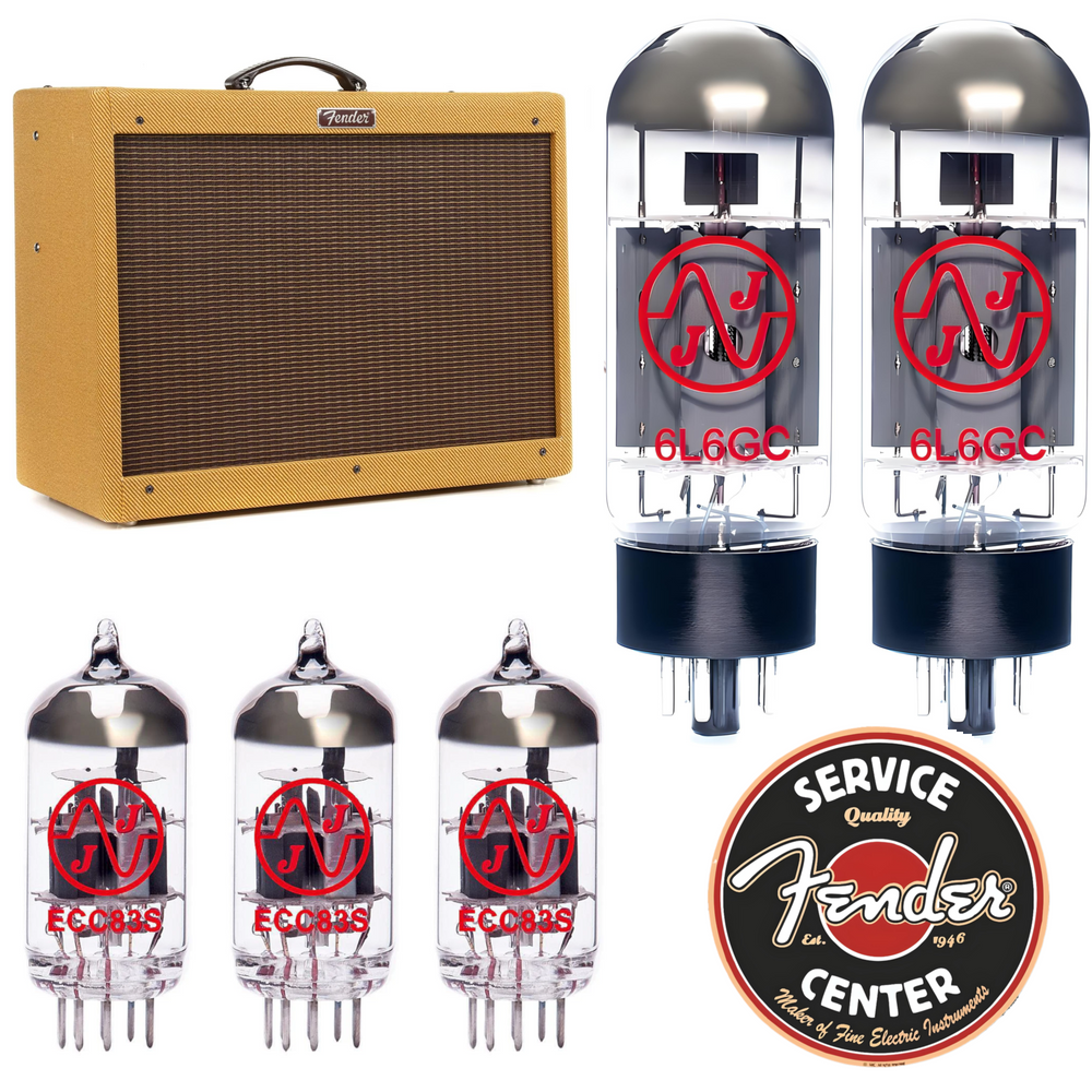 Fender Blues Deluxe Tube Set | JJ ECC83S & Apex Matched Burned In JJ 6L6GC