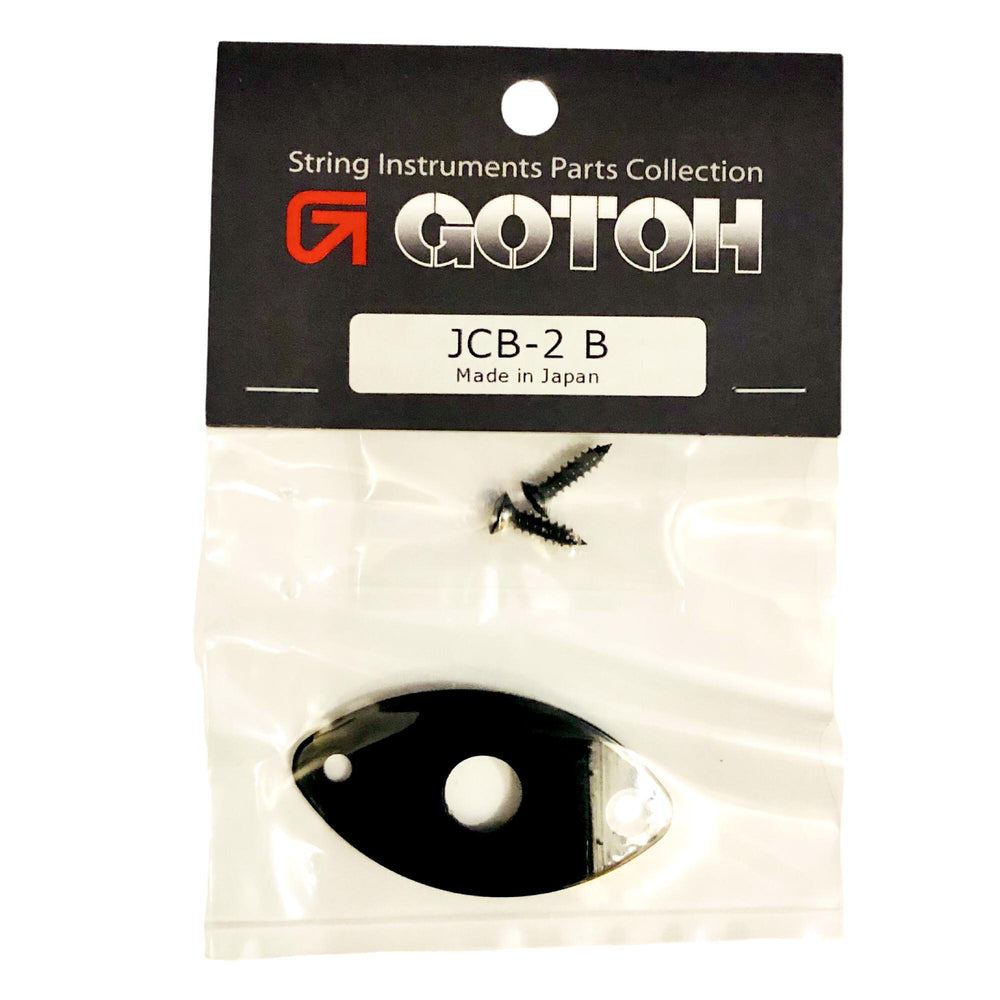 Gotoh JCB-2 B Football Shaped Edge Mount Jack Plate - Black