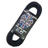 British Audio Pro Performance Studio Instrument Cable Right Angle to Straight (Black Jacket)