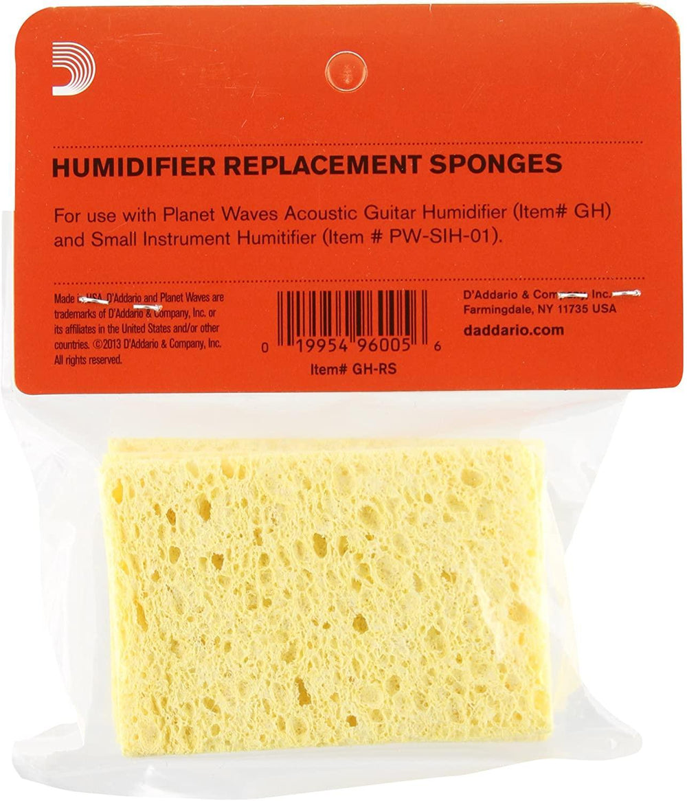 D'Addario Acoustic Guitar Humidifier Replacement Sponges, 3 Pack GH-RS