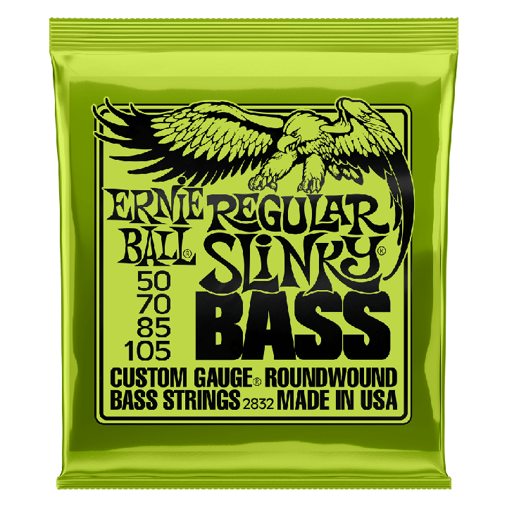 ERNIE BALL REGULAR SLINKY NICKEL WOUND ELECTRIC BASS STRINGS - 50-105 GAUGE - British Audio