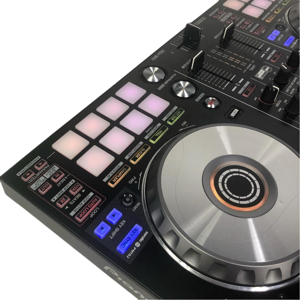 Pioneer DJ DDJ-SR2 - DVS-compatible, Bus-powered 4-deck Digital DJ Controller with 2-channel Mixer and 4-channel USB Audio Interface; Serato DJ Pro and Serato  Pre-Owned