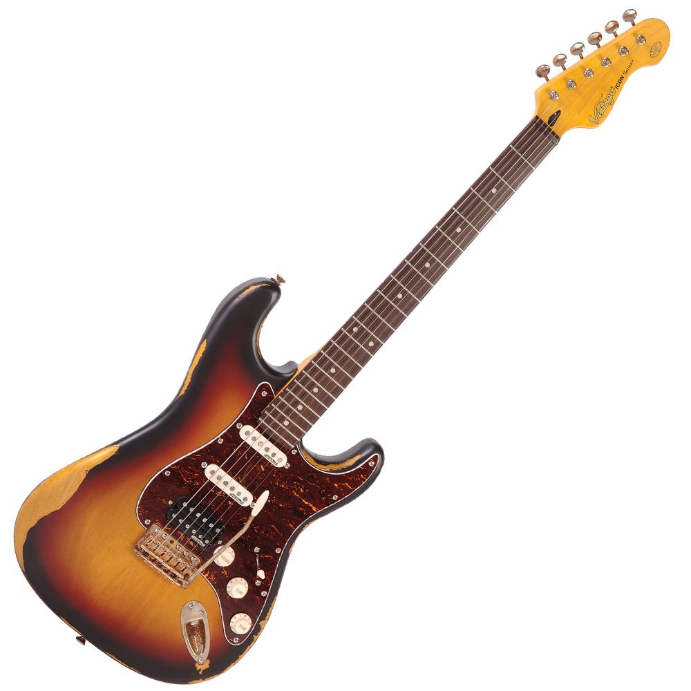 Vintage® V6HMRSB 'Relic Sunburst' Aged Chrome Hardware