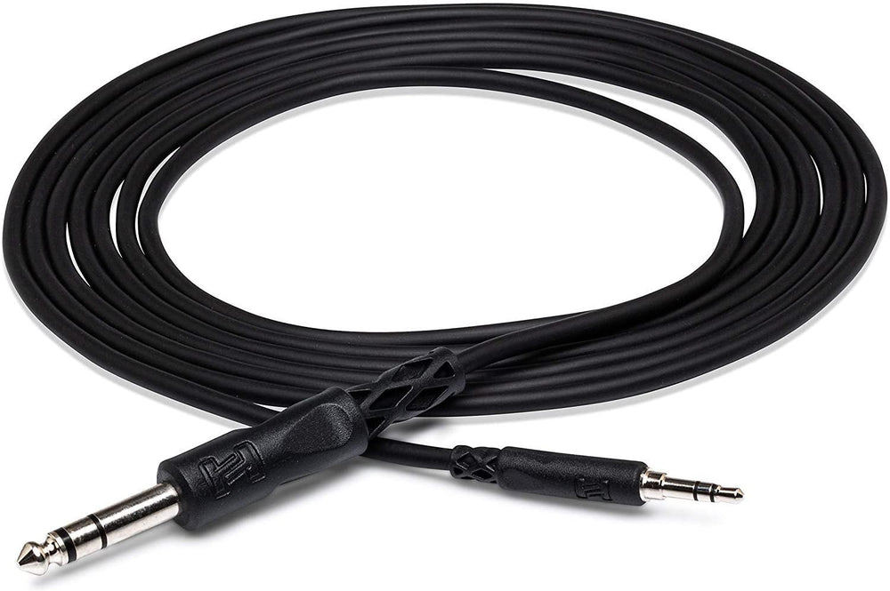 Hosa CMS-103 3.5 mm TRS to 1/4" TRS Stereo Interconnect Cable, 3 Feet