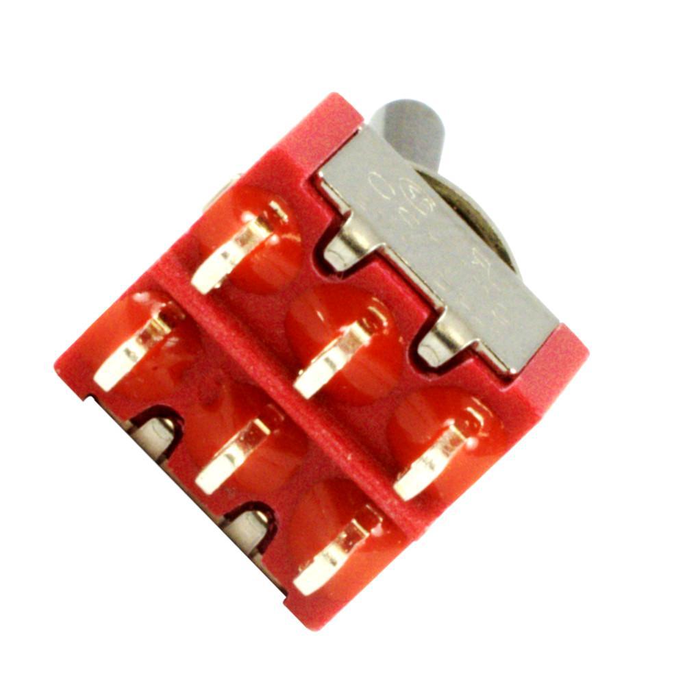 Mini Switch DPDT, Solder Lug  (ON - OFF - ON)