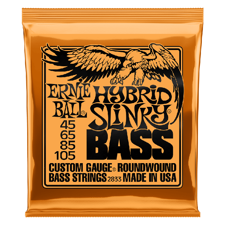 ERNIE BALL HYBRID SLINKY NICKEL WOUND ELECTRIC BASS STRINGS - 45-105 GAUGE - British Audio