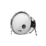 Evans Heads BD22RGCW 22-Inch EQ3 Resonant Coated Bass Drum Heads - White