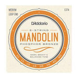 D'Addario EJ74 Mandolin Strings, Phosphor Bronze, Medium, 11-40 - British Audio