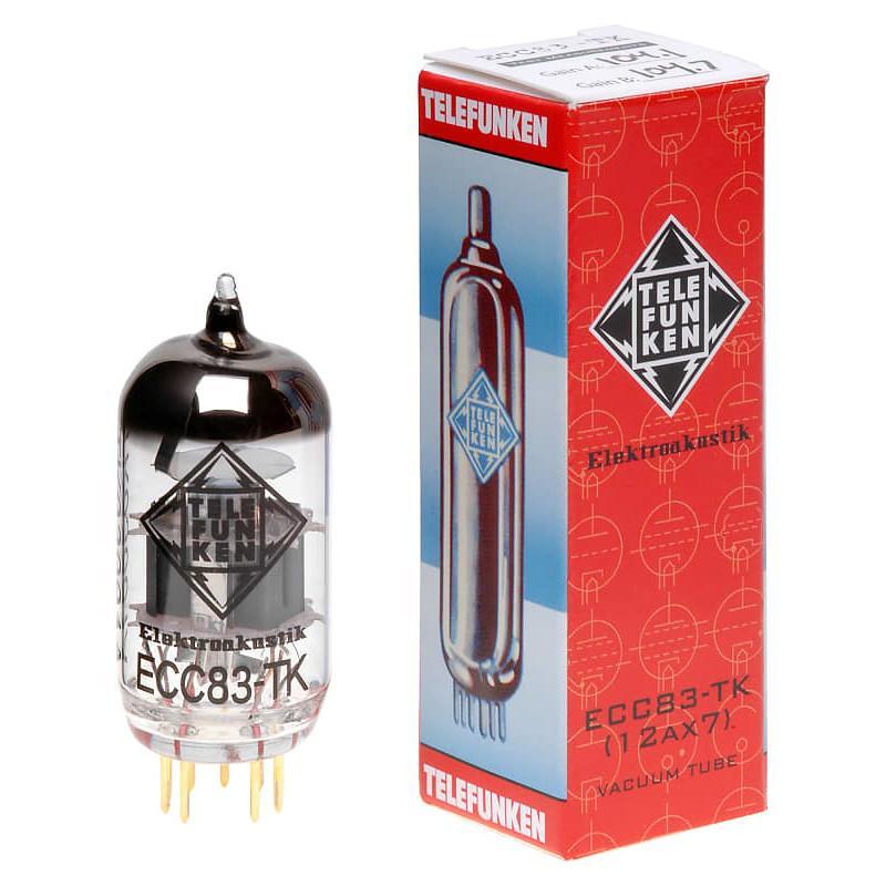 Telefunken Elektroakustik ECC83-TK (12AX7) Black Diamond Series Vacuum Tube - British Audio