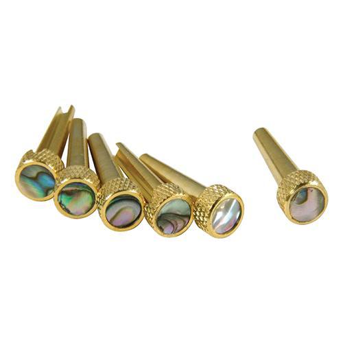 TONE PINS – SOLID BRASS W/ ABALONE - British Audio