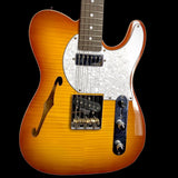 VINTAGE V72FTB REISSUED CUSTOM SPEC TL ELECTRIC GUITAR ~ FLAME TOBACCO BURST - British Audio