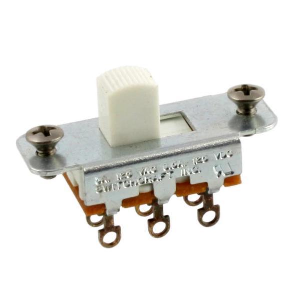 Switchcraft® On-On Slide Switch for Jazzmaster® and Jaguar® (White) Allparts EP-0260-025 - British Audio