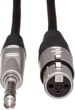 Hosa HXS-005 REAN XLR3F to 1/4" TRS Pro Balanced Interconnect Cable, 5 Feet