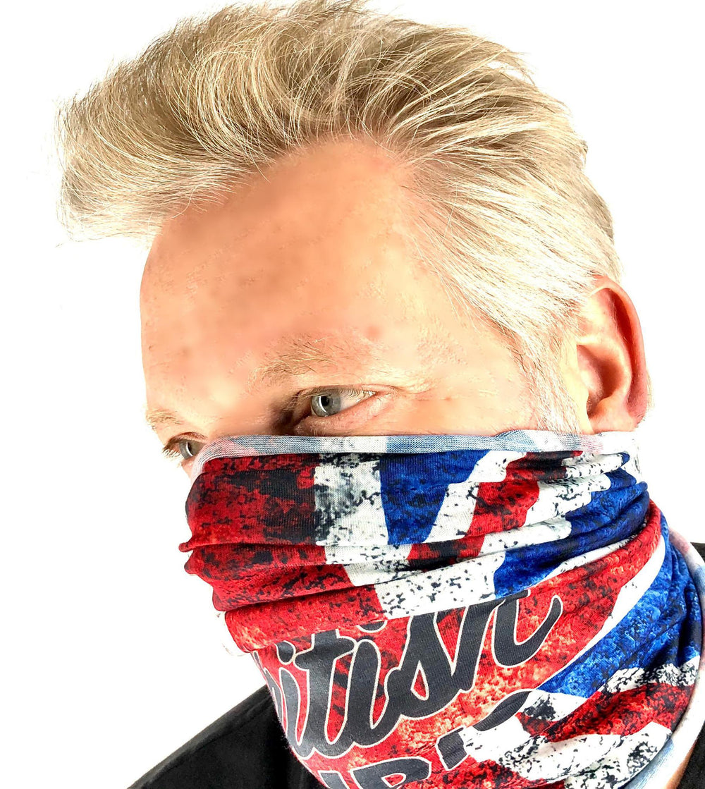 British Audio Distressed Union Jack Tubie / Face Covering - British Audio