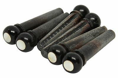 ALLPARTS BP-0856-080 Water Buffalo Horn Slotted Bridge Pins - British Audio