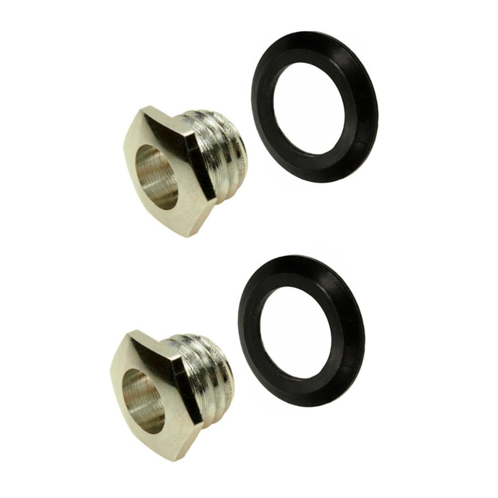 Marshall Jack Chrome Nut & Black Washer Bezel for 1/4" Input Jack