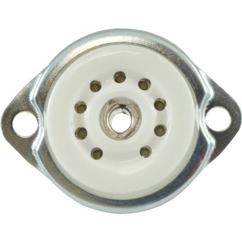 Tube Socket - 9-Pin Miniature Ceramic Bottom/Top Mount