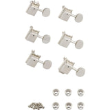 Fender Vintage-Style Strat®/Tele® Tuners, Nickel (6)