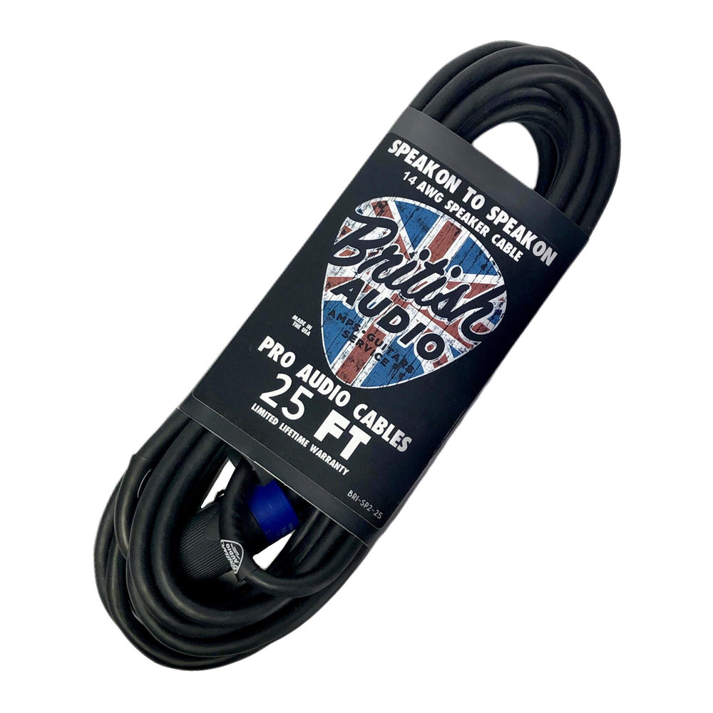 British Audio Touring Essentials Pro Performance Speakon  to Speakon 14 AWG Cable