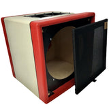 Sam Hill Custom Front Load Speaker Cabinet Red Multi 1x12"