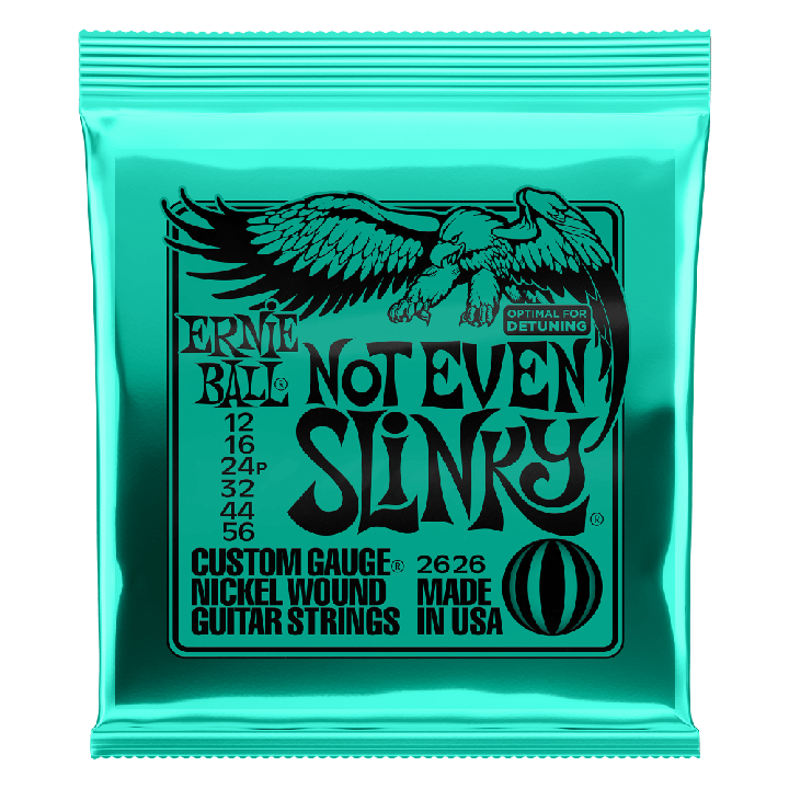 ERNIE BALL NOT EVEN SLINKY NICKEL WOUND ELECTRIC GUITAR STRINGS - 12-56 GAUGE - British Audio