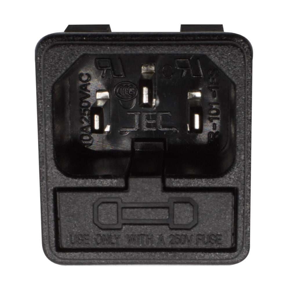 AC Inlet / Receptacle with Fuse Holder for Guitar and Bass Amps