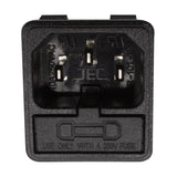 AC Inlet / Receptacle with Fuse Holder for Guitar and Bass Amps