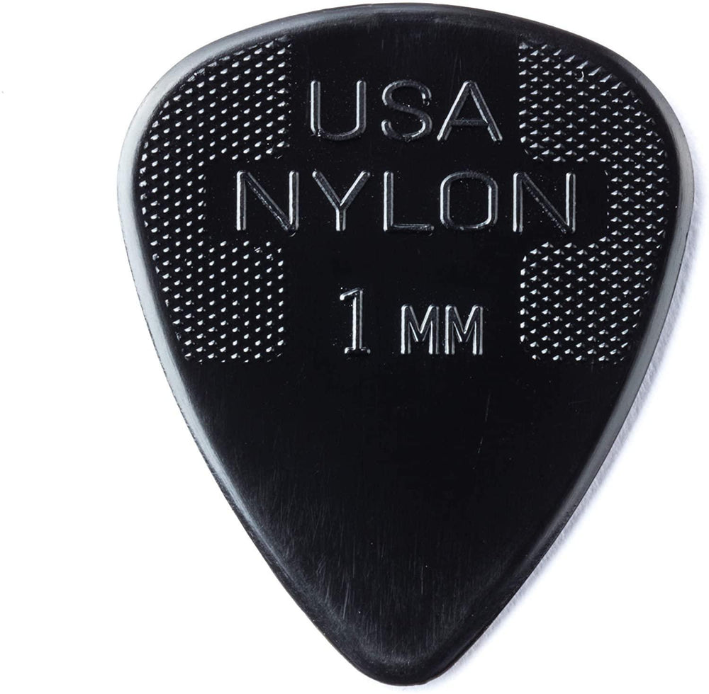 Dunlop 44P1.0 Nylon Standard, Black, 1.0mm, 12/Player's Pick Pack