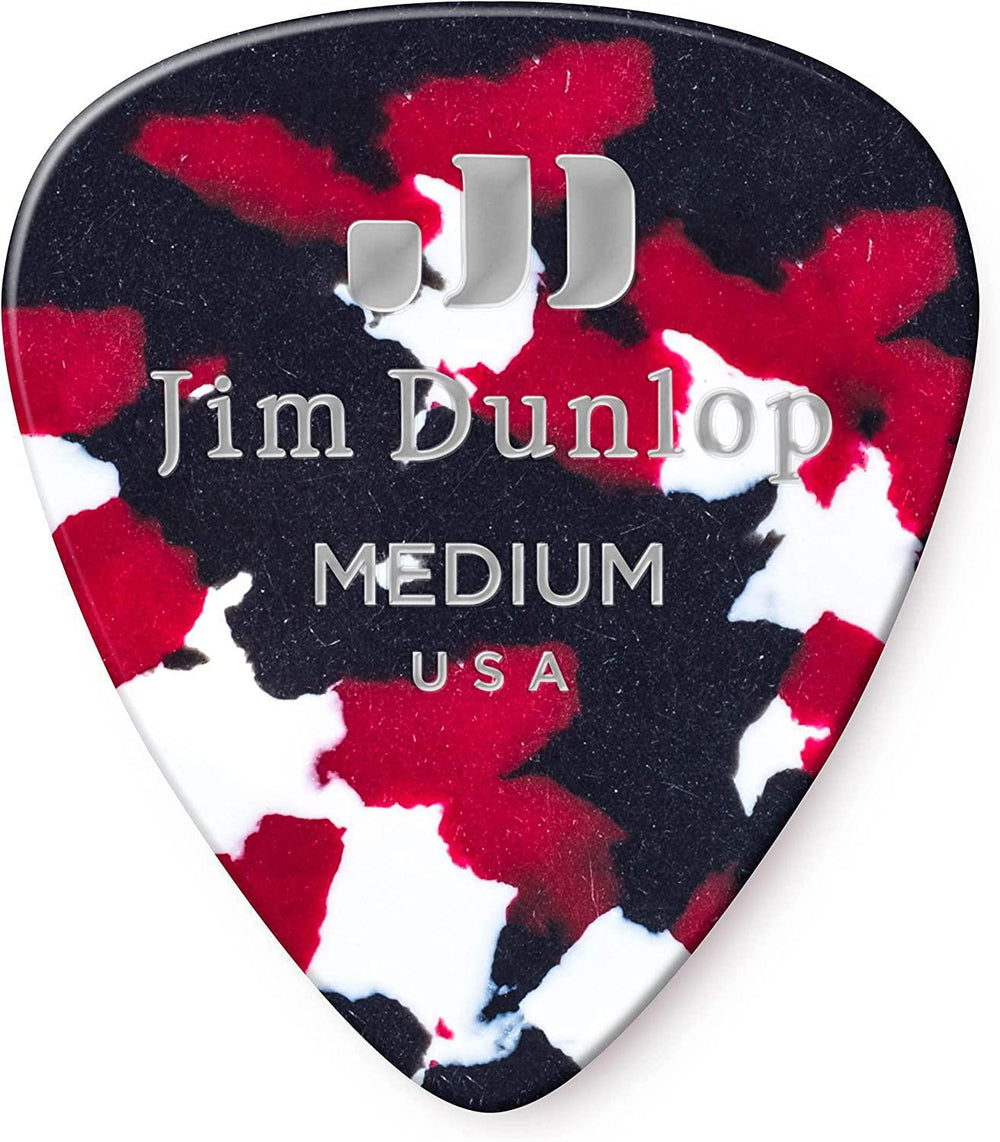 Dunlop 483P06MD Genuine Celluloid, Confetti, Medium, 12/Player's Pack