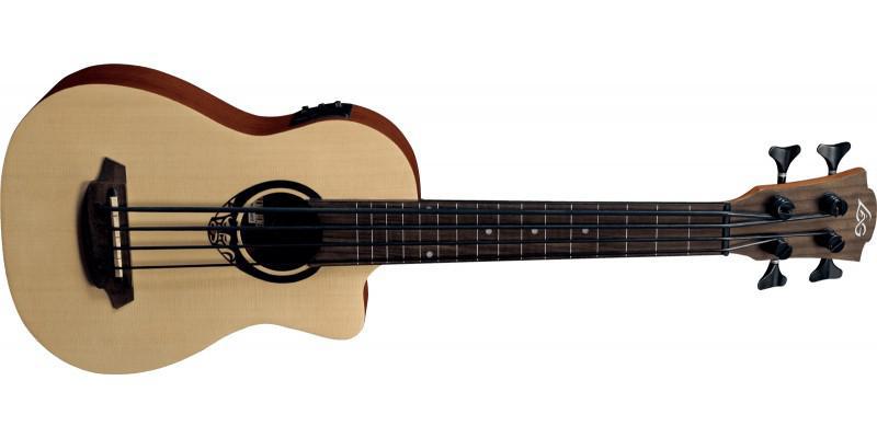 Lag Ukulele Bass TIKI  UKU 150 TKB150CE TIKI UKU MINI BASS CUTAWAY ELECTRO - British Audio