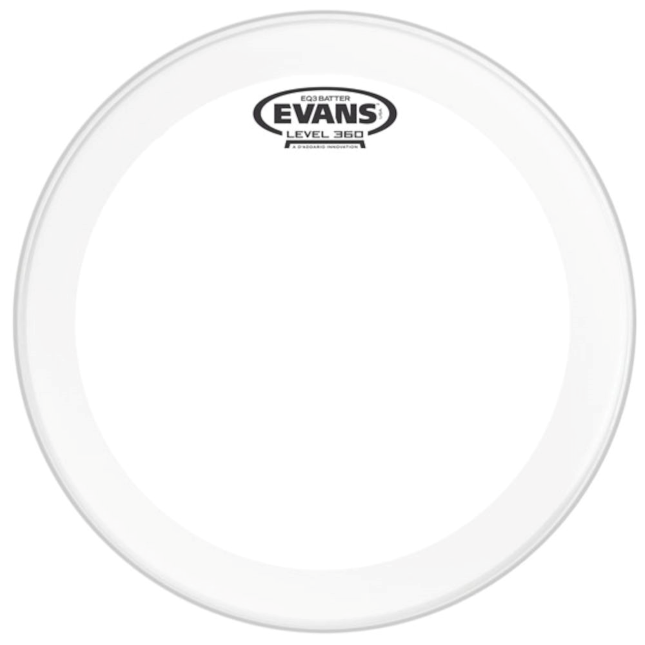 Evans EQ3 Clear 22" Batter Kick Head - British Audio