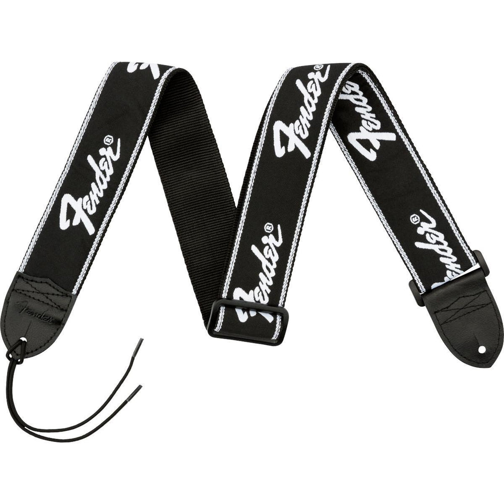 Fender® Running Logo Strap, Black