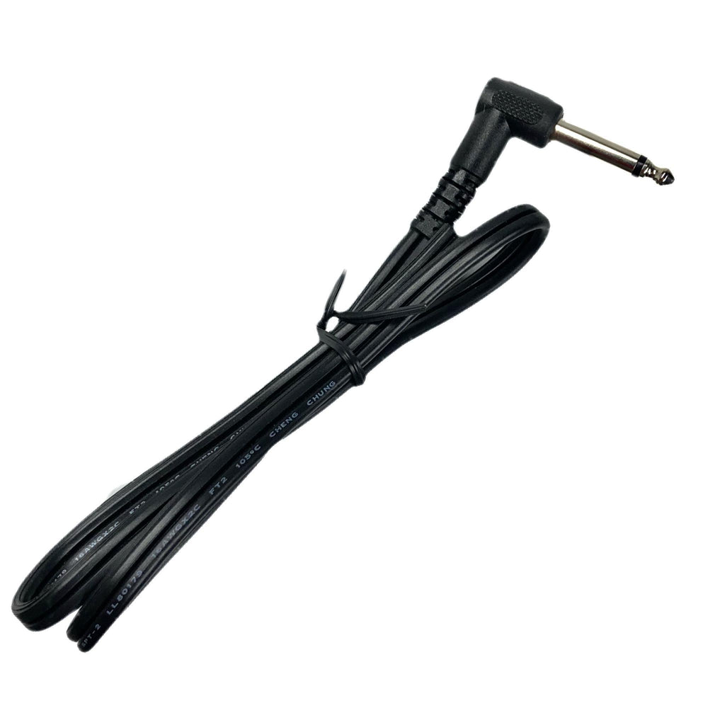 1/4 Inch Right Angle Speaker Cable 16 AWG - 2ft