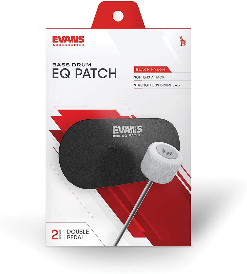 Evans EQ Double Pedal Patch, Black Nylon,EQPB2