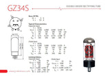 JJ GZ34/5AR4 Rectifier Tube - British Audio