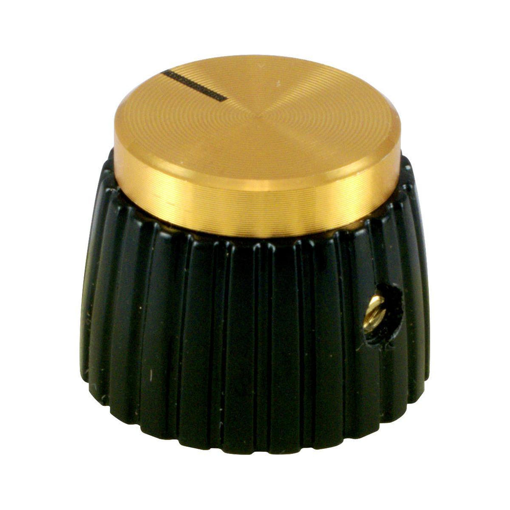 Marshall® Style Knob Gold with Brass Insert and Set Screw - British Audio