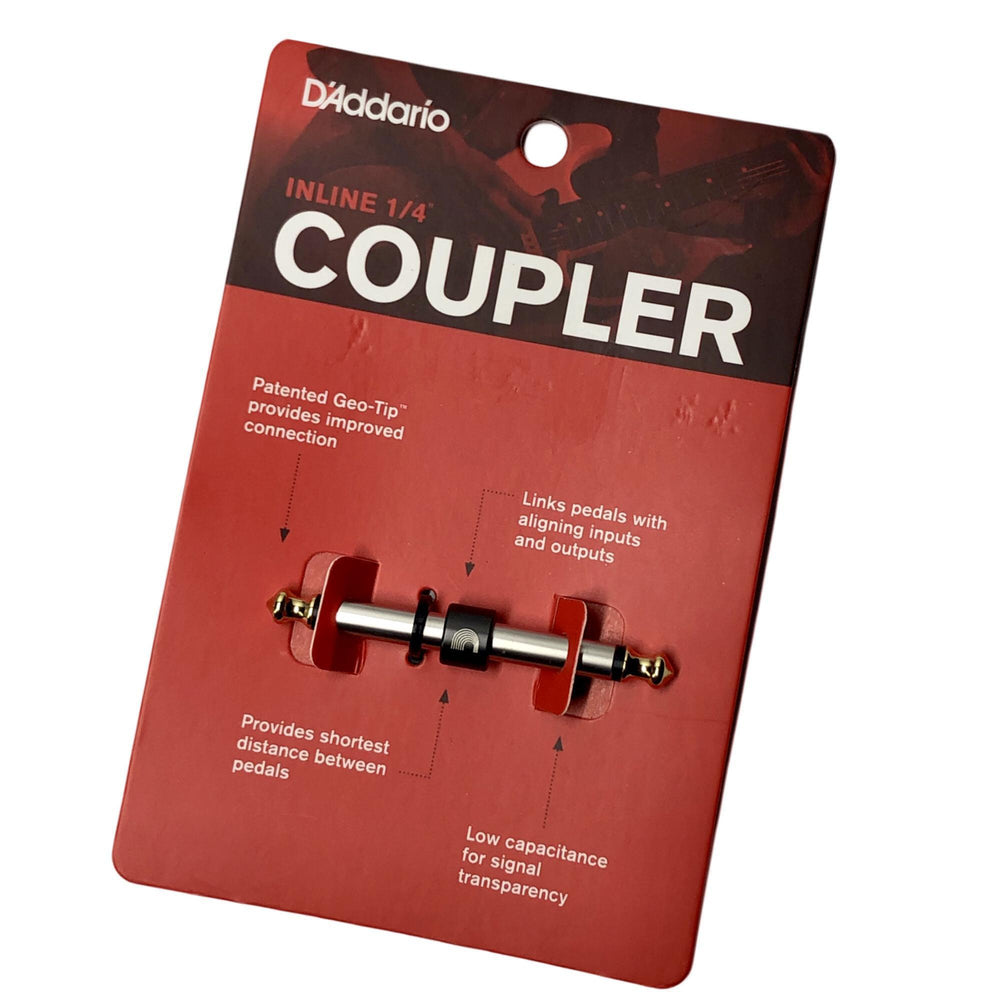 D'Addario PW-P047A 1/4-inch Male Mono Inline Adaptor