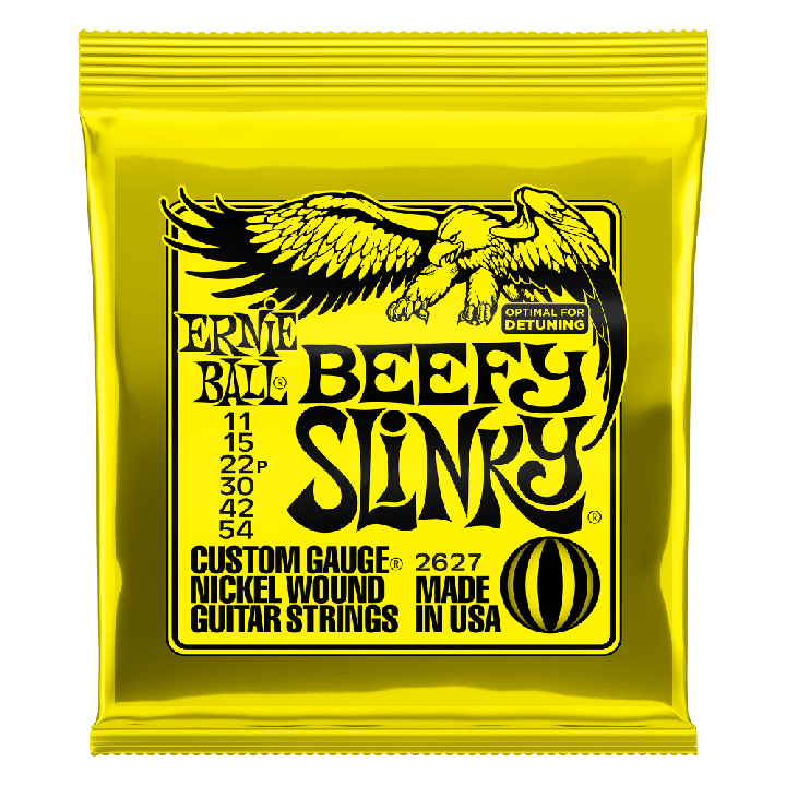 ERNIE BALL BEEFY SLINKY NICKEL WOUND ELECTRIC GUITAR STRINGS - 11-54 GAUGE - British Audio