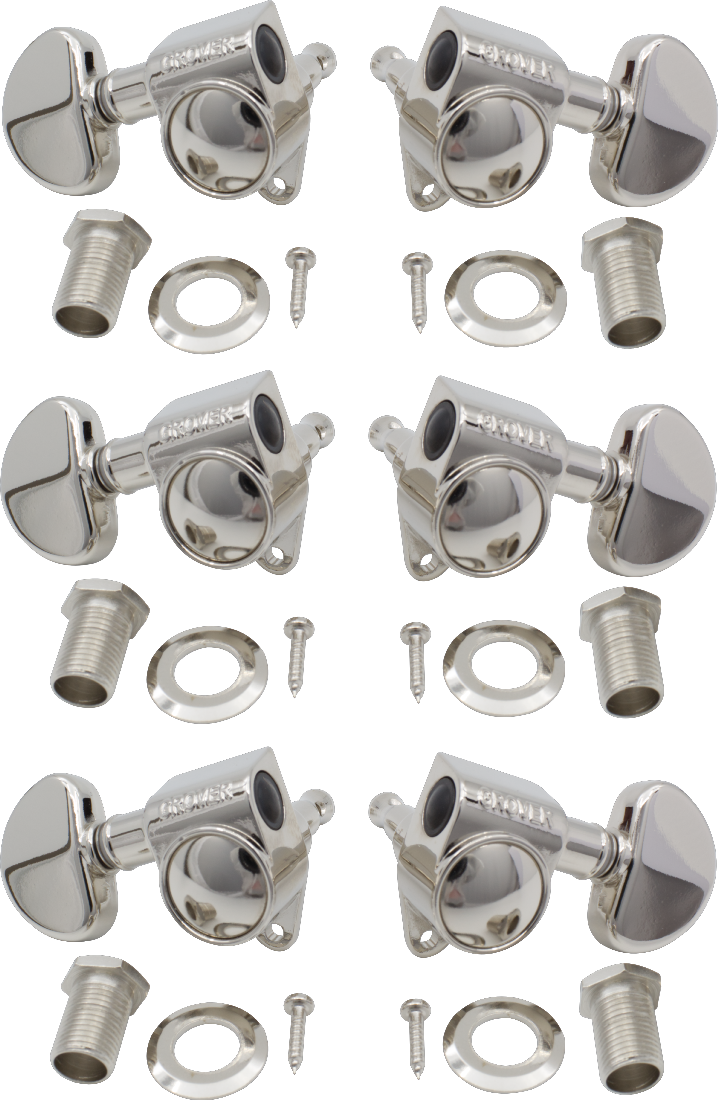 Grover Original Rotomatics® (102 Series) 3 per side - Nickel - British Audio