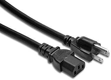 Hosa PWC-403 IEC C13 to NEMA 5-15P Power Cord, 3 Feet