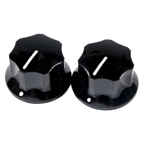 Fender Pure Vintage 1965 Jaguar® Skirted Knobs, (2), Black