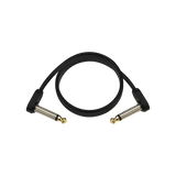 D'Addario Accessories Flat Patch Cable, Right Angle, Single PK