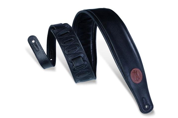 Levy's Leather Signature Series Guitar Strap, Black - British Audio