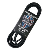 British Audio Pro Performance Studio Instrument Cable Straight to Straight (Black Jacket)