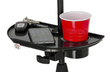 Gator Frameworks Microphone Stand Accessory Tray with Drink Holder and Guitar Pick Tab - British Audio