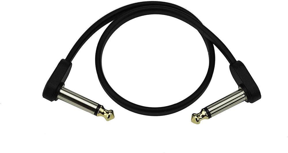 D'Addario Accessories Flat Patch Cable, Right Angle, Single PK